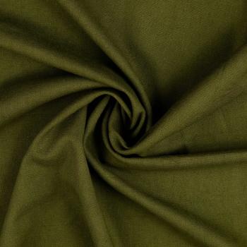 Viskose Leinen Stretch - uni, olive